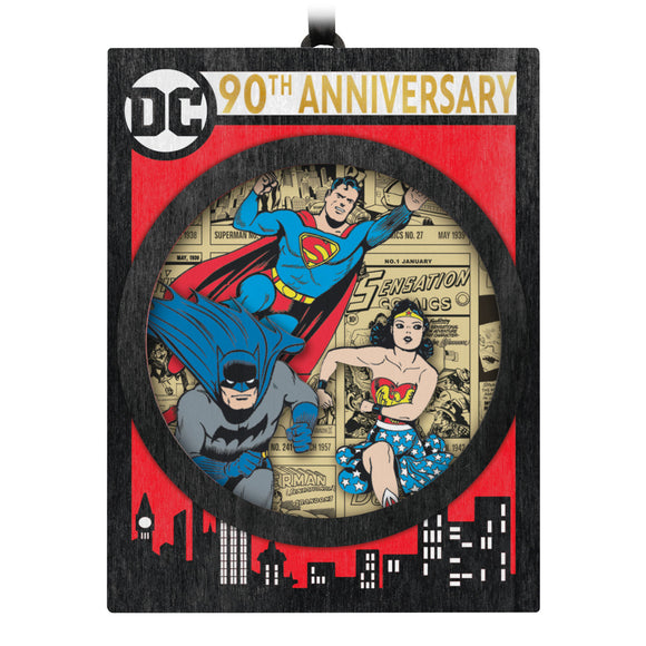 DC Comics™ 90th Anniversary DC Through the Ages Papercraft Ornament