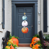 Hello Fall 3-Pumpkin Door Decor