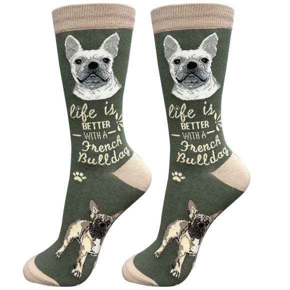 Life is Better Socks French Bulldog