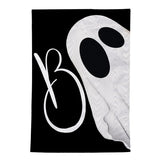 Boo Ghost Moire Garden Flag