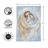 Nativity Holy Miracle Moire Garden Flag