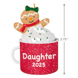 Daughter Gingerbread Girl in Mug 2025 Ornament