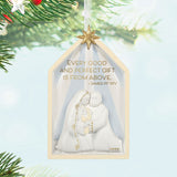 Gift From Above Nativity Porcelain Ornament