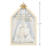 Gift From Above Nativity Porcelain Ornament