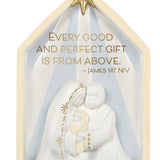 Gift From Above Nativity Porcelain Ornament