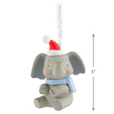 Baby Boy's First Christmas Elephant 2025 Ornament