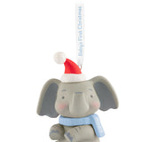 Baby Boy's First Christmas Elephant 2025 Ornament