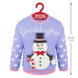 Hallmark Granddaughter Snowman Sweater 2026 Ornament