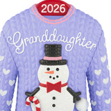 Hallmark Granddaughter Snowman Sweater 2026 Ornament