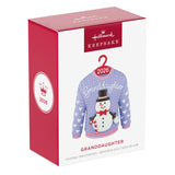 Hallmark Granddaughter Snowman Sweater 2026 Ornament