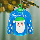 Hallmark Grandson Santa Sweater 2026 Ornament