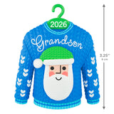 Hallmark Grandson Santa Sweater 2026 Ornament