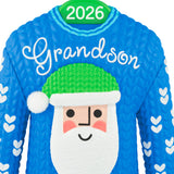 Hallmark Grandson Santa Sweater 2026 Ornament