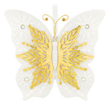 Hallmark 10th Anniversary Brilliant Butterflies Porcelain and Metal Ornament