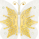 Hallmark 10th Anniversary Brilliant Butterflies Porcelain and Metal Ornament