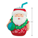Hallmark Seasons Tiki-ngs Santa Ornament