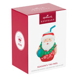 Hallmark Seasons Tiki-ngs Santa Ornament