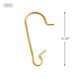 Hallmark Mini Brass Ornament Hooks, Set of 25