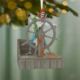 Hallmark Disney Pirates of the Caribbean Collection Helmsman Skeleton Ornament With Light and Sound