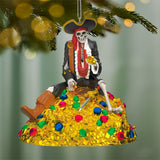 Hallmark Disney Pirates of the Caribbean Collection Treasure Skeleton Ornament With Light and Sound
