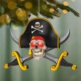 Hallmark Disney Pirates of the Caribbean Collection The Talking Skull Ornament With Light and Sound