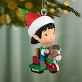 Hallmark Mini Welcome to Elfville Tilly Ornament, 1" Limited Quantity