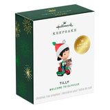 Hallmark Mini Welcome to Elfville Tilly Ornament, 1" Limited Quantity