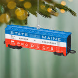 Hallmark Lionel® Bangor & Aroostook State of Maine Boxcar Metal Ornament