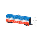 Hallmark Lionel® Bangor & Aroostook State of Maine Boxcar Metal Ornament