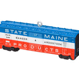 Hallmark Lionel® Bangor & Aroostook State of Maine Boxcar Metal Ornament