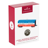 Hallmark Lionel® Bangor & Aroostook State of Maine Boxcar Metal Ornament