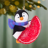 Hallmark Mini Petite Penguins A Sweet Treat Ornament, 1"