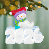 Hallmark Mini A Snowy 2026 Ornament With Light, 1.25"
