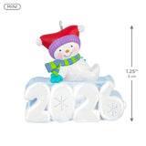 Hallmark Mini A Snowy 2026 Ornament With Light, 1.25"