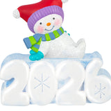 Hallmark Mini A Snowy 2026 Ornament With Light, 1.25"