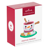 Hallmark Mini Festive Fondue Ornament, 1"