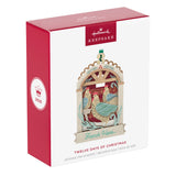 Hallmark Twelve Days of Christmas French Hens Papercraft Ornament