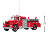 Hallmark Fire Brigade 1973 Dodge C800 Fire Engine 2026 Ornament With Light