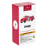 Hallmark Fire Brigade 1973 Dodge C800 Fire Engine 2026 Ornament With Light