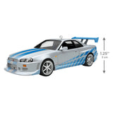 Hallmark The Car's the Star 2 Fast 2 Furious 1999 Nissan Skyline GT-R Metal Ornament