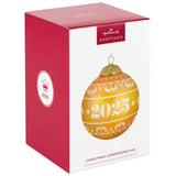 Christmas Commemorative 2025 Ball Glass Ornament