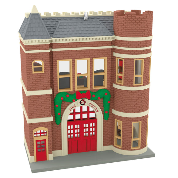 Nostalgic Houses and Shops Keepsake Korners Firehouse Ornament