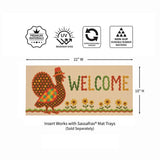 Welcome Turkey Polka Dot Sassafras Insert Mat
