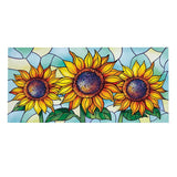 Stained Glass Sunflower Stalk Sassafras Insert Mat
