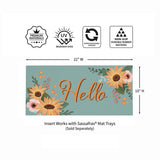 Harvest Blossoms Sunflower Sassafras Insert Mat