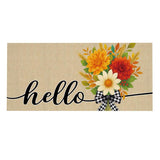 Hello Fall Bow Florals Sassafras Insert Mat