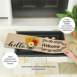 Hello Fall Bow Florals Sassafras Insert Mat