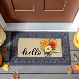 Hello Fall Bow Florals Sassafras Insert Mat