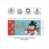 Heartfelt Cheer Snowman Sassafras Insert Mat