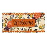 Fall Floral Welcome Sassafras Insert Mat